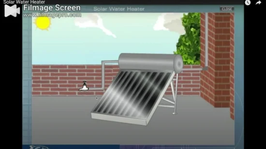 Closed-Loop Flat Panel Solar Water Heater with 200L Capacity