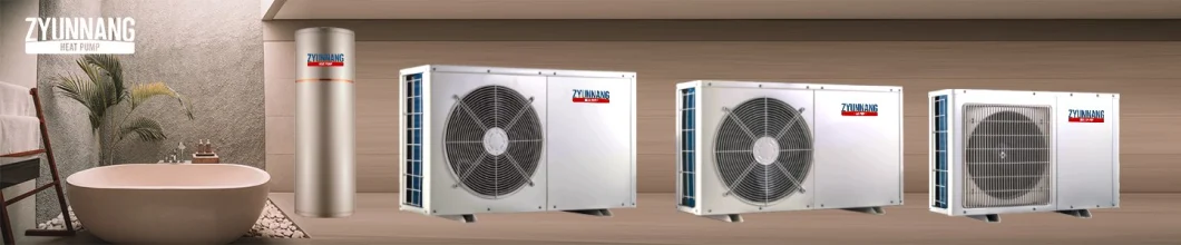 Monobloc Air to Water Heat Pump with 5kw-7kw R410A Lower Power Consumption and High Efficiency Coupled with Solar Heating System