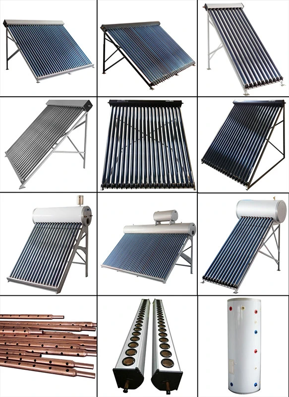 Pre-Heated Solar Water Heater with Heat Exchange Cooper Coil